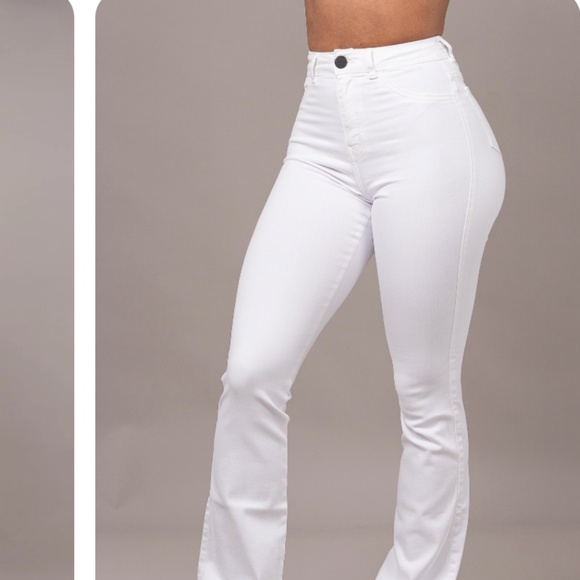 Fitjeans - Pastel Flared White - Picture 6 of 14